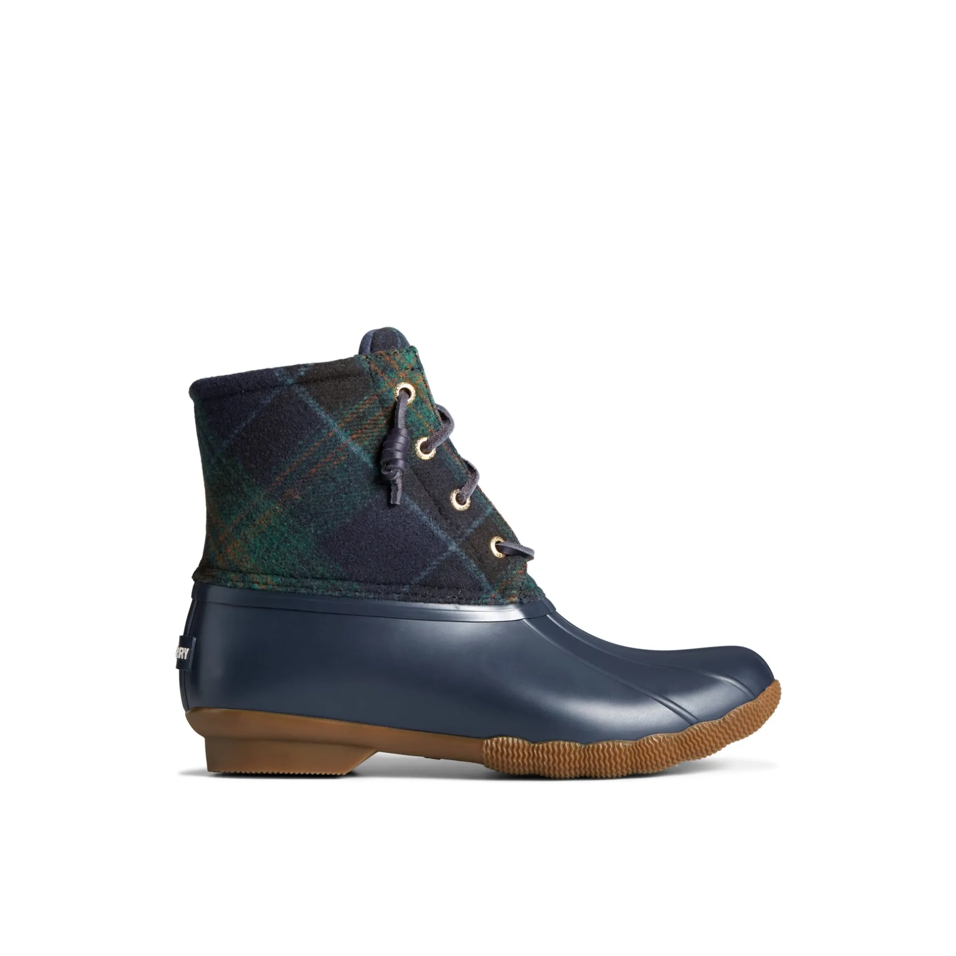Women Sperry Duck & Rain Boots | Boots^Saltwater Plaid Duck Boot