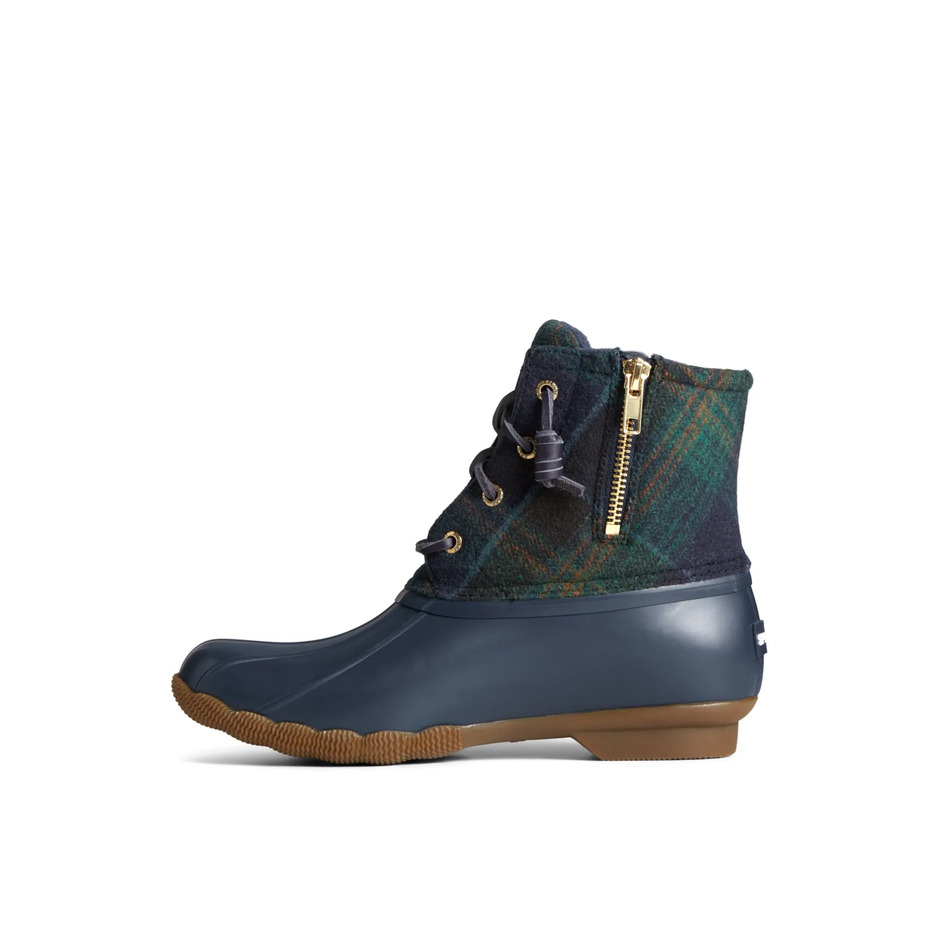 Women Sperry Duck & Rain Boots | Boots^Saltwater Plaid Duck Boot