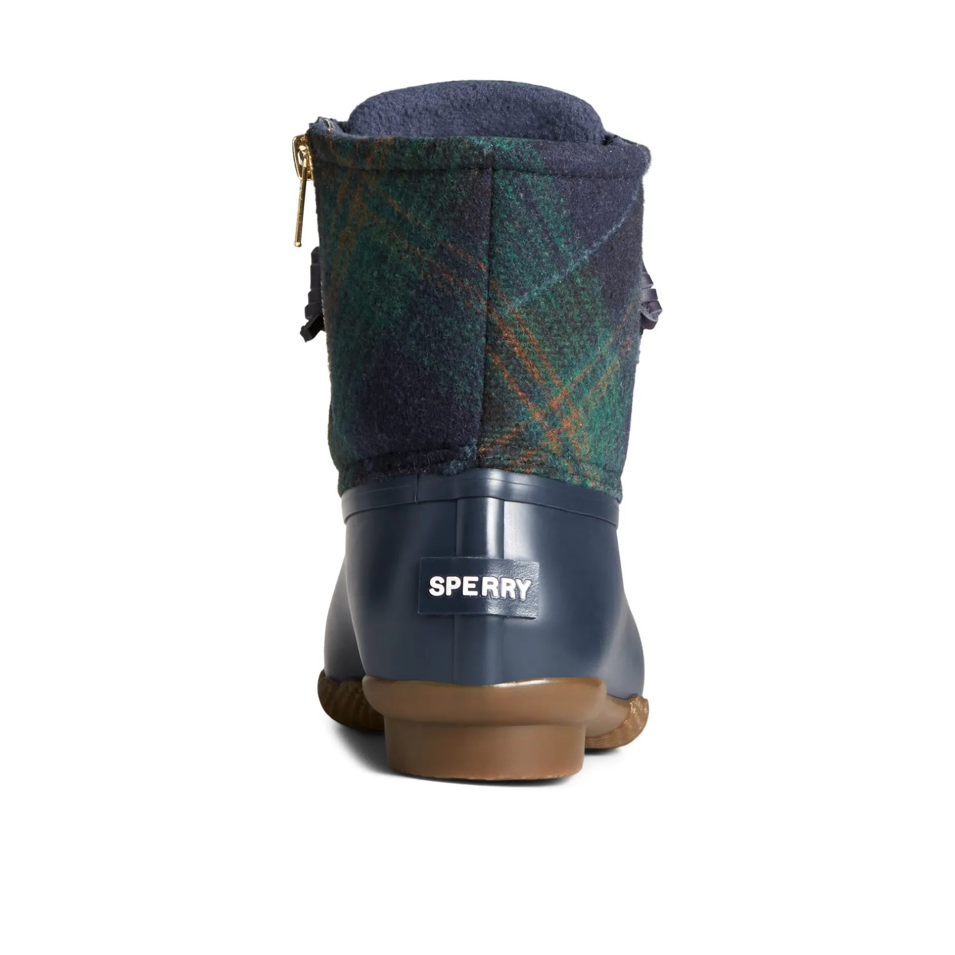 Women Sperry Duck & Rain Boots | Boots^Saltwater Plaid Duck Boot