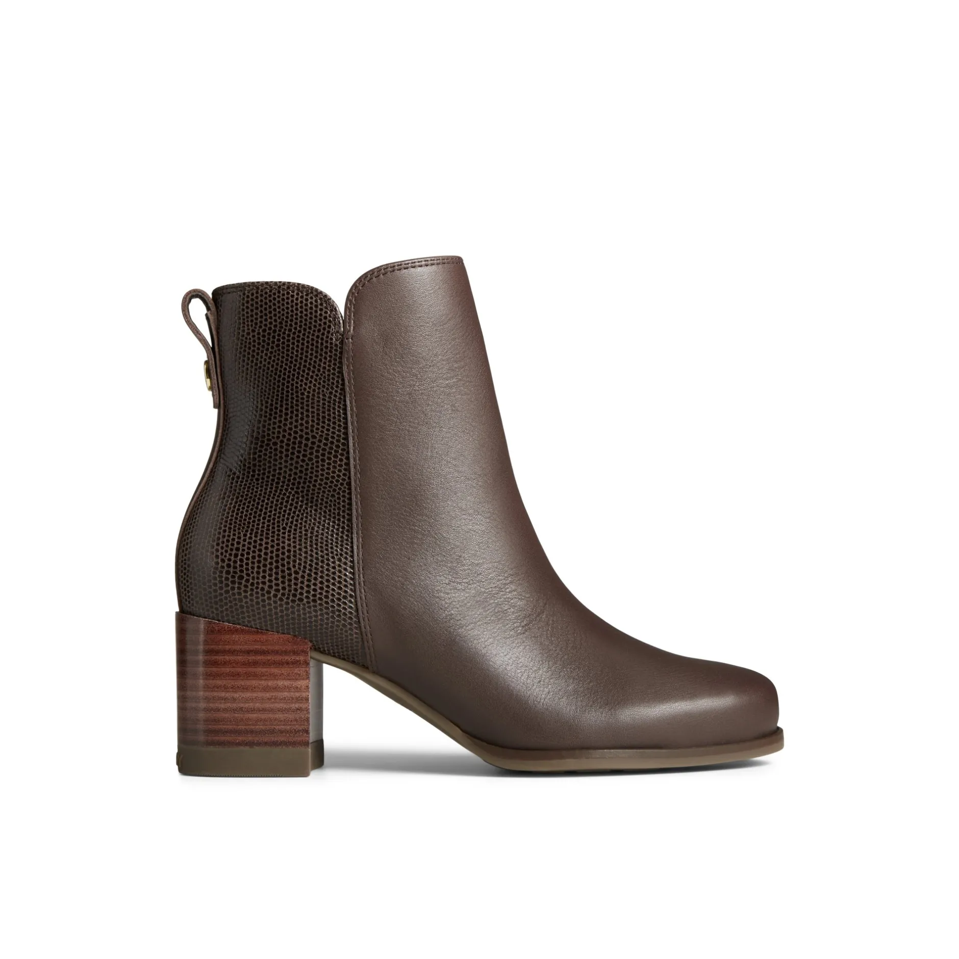 Women Sperry Ankle Boots | Boots^Seaport Heel Leather Boot