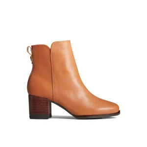 Women Sperry Ankle Boots | Boots^Seaport Heel Water Resistant Leather Boot