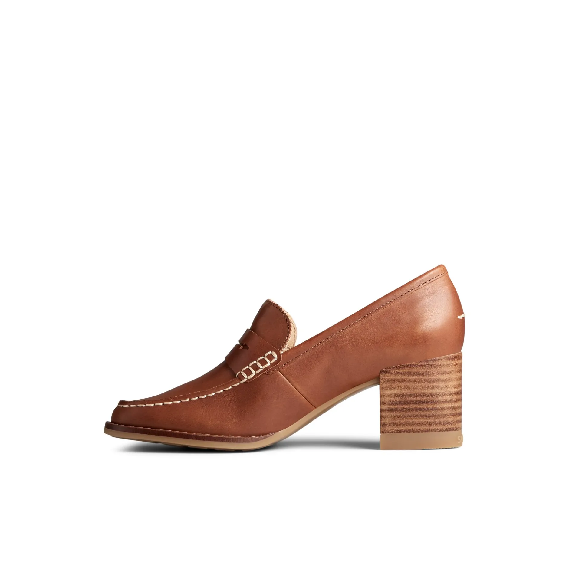 Women Sperry Shoes^Seaport Penny Heel Leather Loafer
