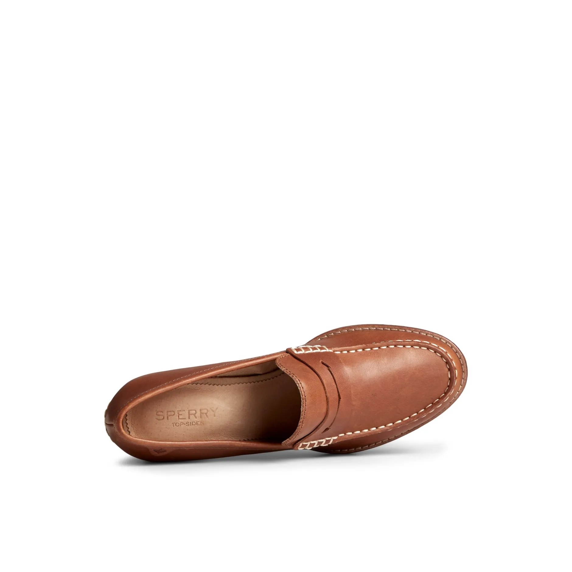 Women Sperry Shoes^Seaport Penny Heel Leather Loafer